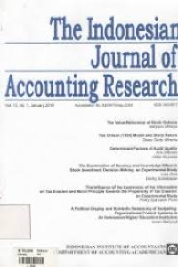 Image of The Indonesian Journal Of Accounting Research